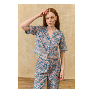 Louise Misha - Louka organic cotton pajamas | Blue