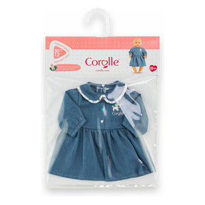 Corolle - Dress for 30 cm Baby Doll from Un Weekend à Paris | Denim Blue