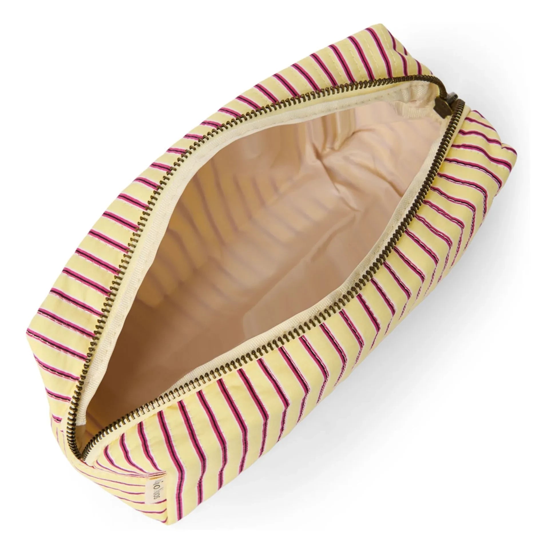 Studio Noos - Striped Cosmetic Bag | Pale Yellow