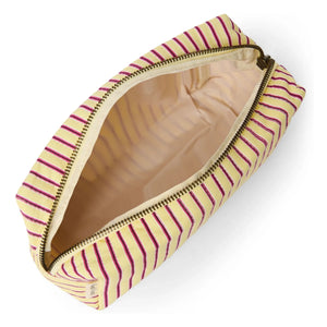 Studio Noos - Striped Cosmetic Bag | Pale Yellow
