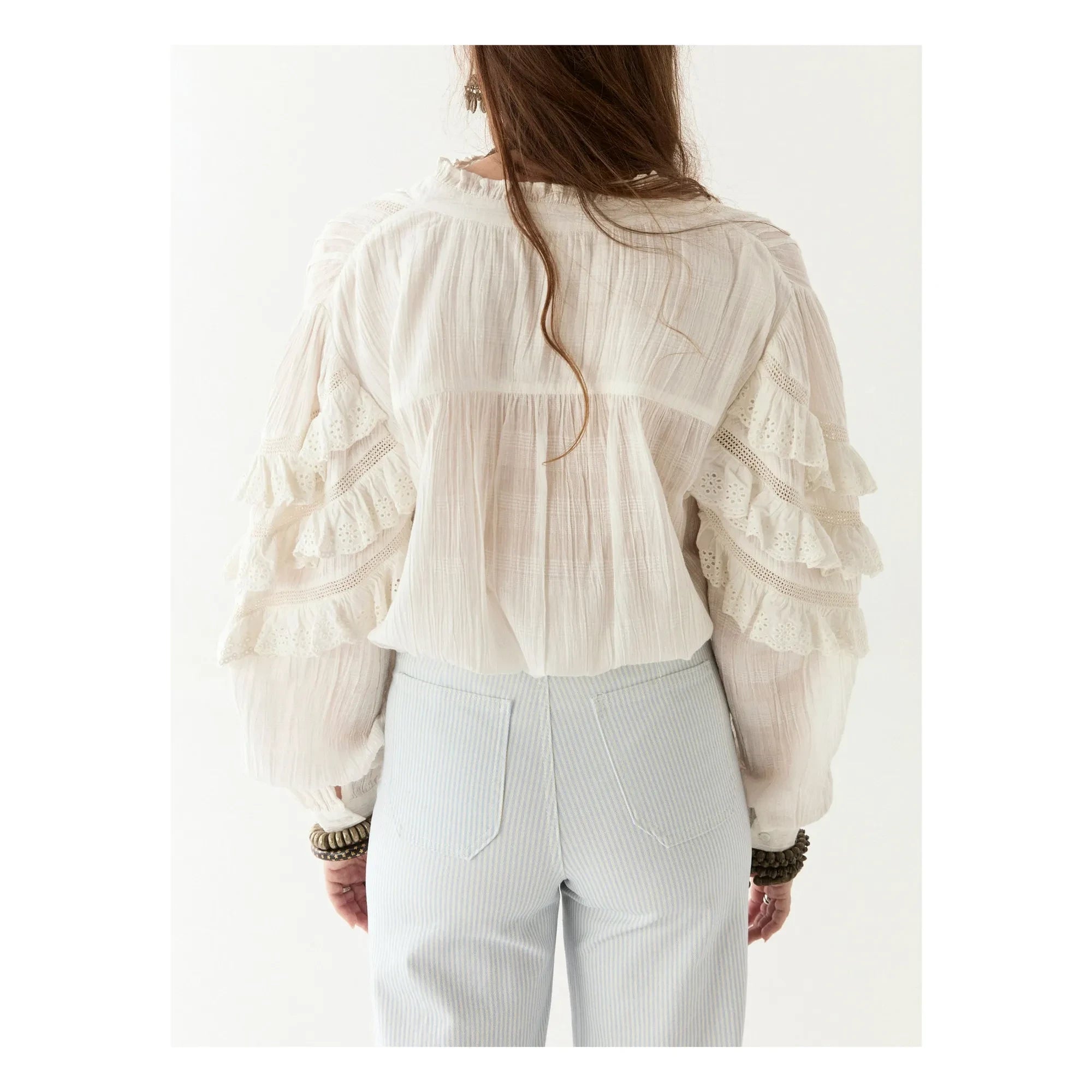 Maison Hotel - Cuba Embroidered Blouse | White