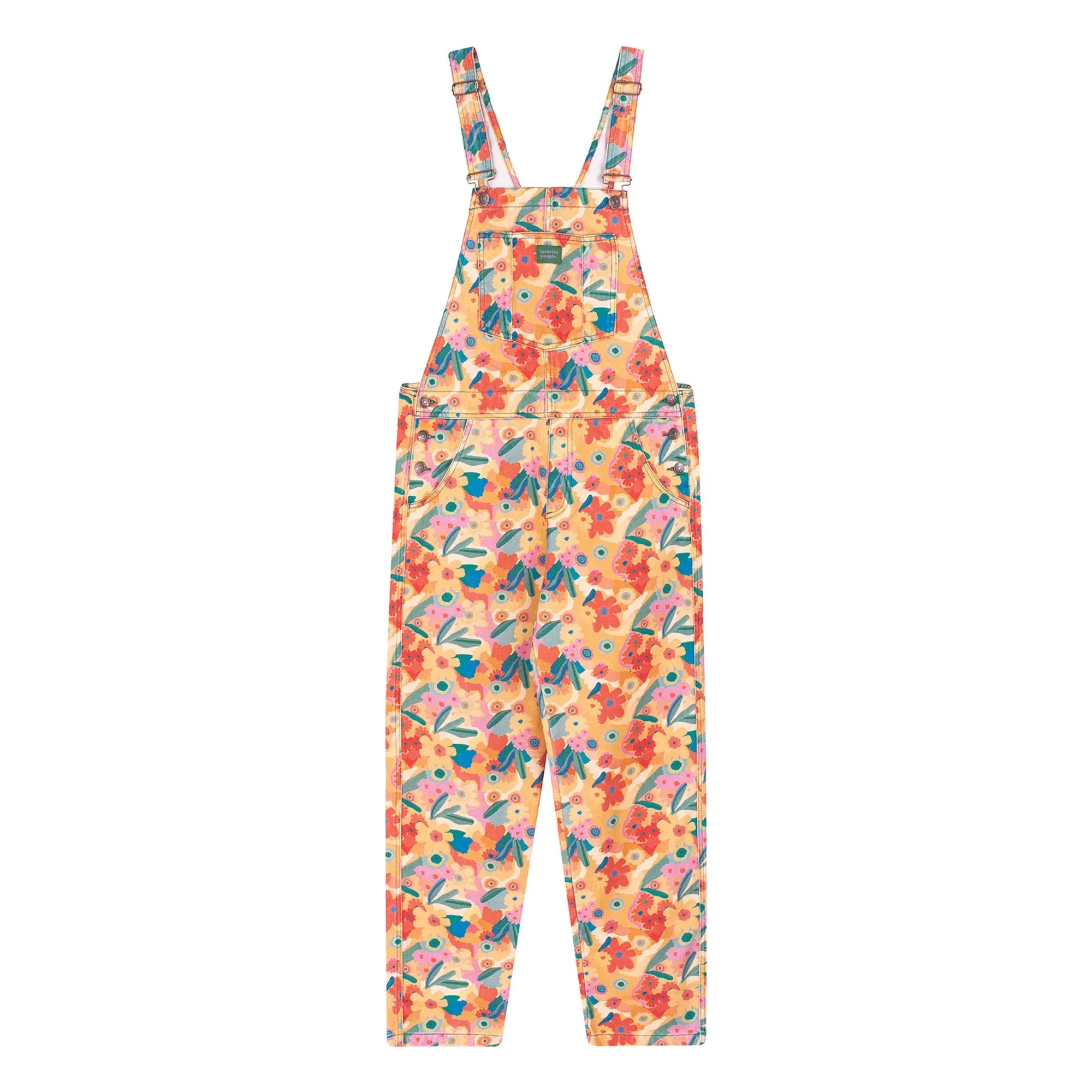 Favorite People - Tuscany Floral Pattern Jumpsuit - Women's Collection | Orange