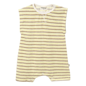 Cozmo - Corey Striped Towel Romper | Yellow