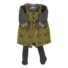 Piupiuchick - Zebra Romper | Khaki