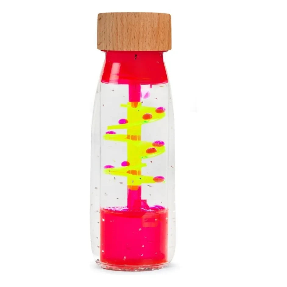 Petit Boum - Spiral sensory bottle | Cotton candy pink