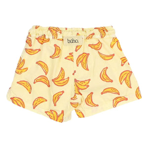Búho - Organic Cotton Banana Pattern Swimsuit Shorts | Yellow