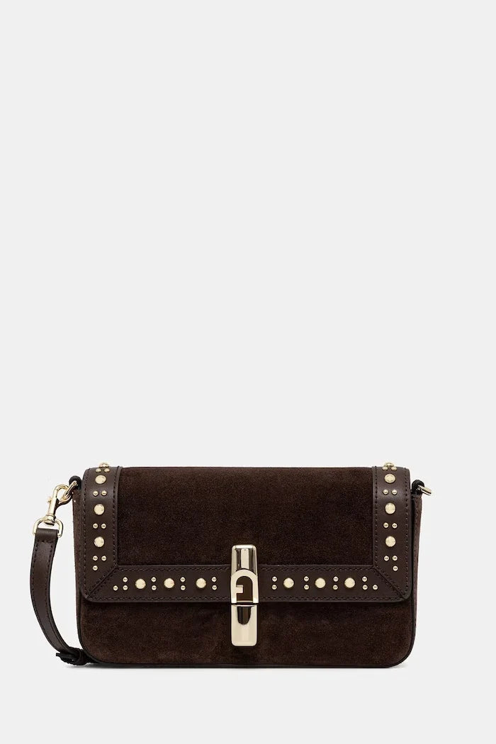 Furla kadın süet crossbody çanta
