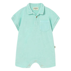 Cozmo - Combishort Jake Towel Fabric | Aqua