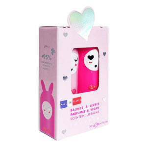 Inuwet - Bloom Lip Balm Duo Set - Strawberry and Cherry