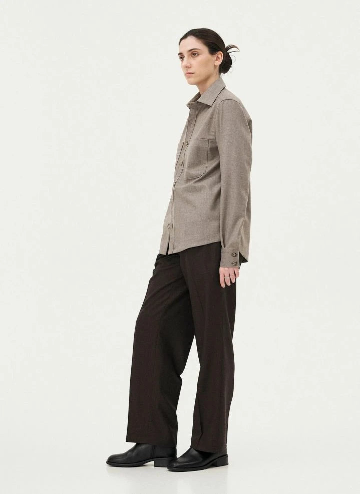 Noyoco - Ottawa Virgin Wool Shirt Jacket | Natural