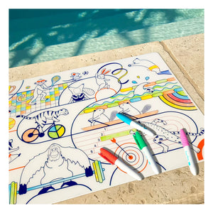 Superpetit - 5 Felt-tip Sports Painting Sets