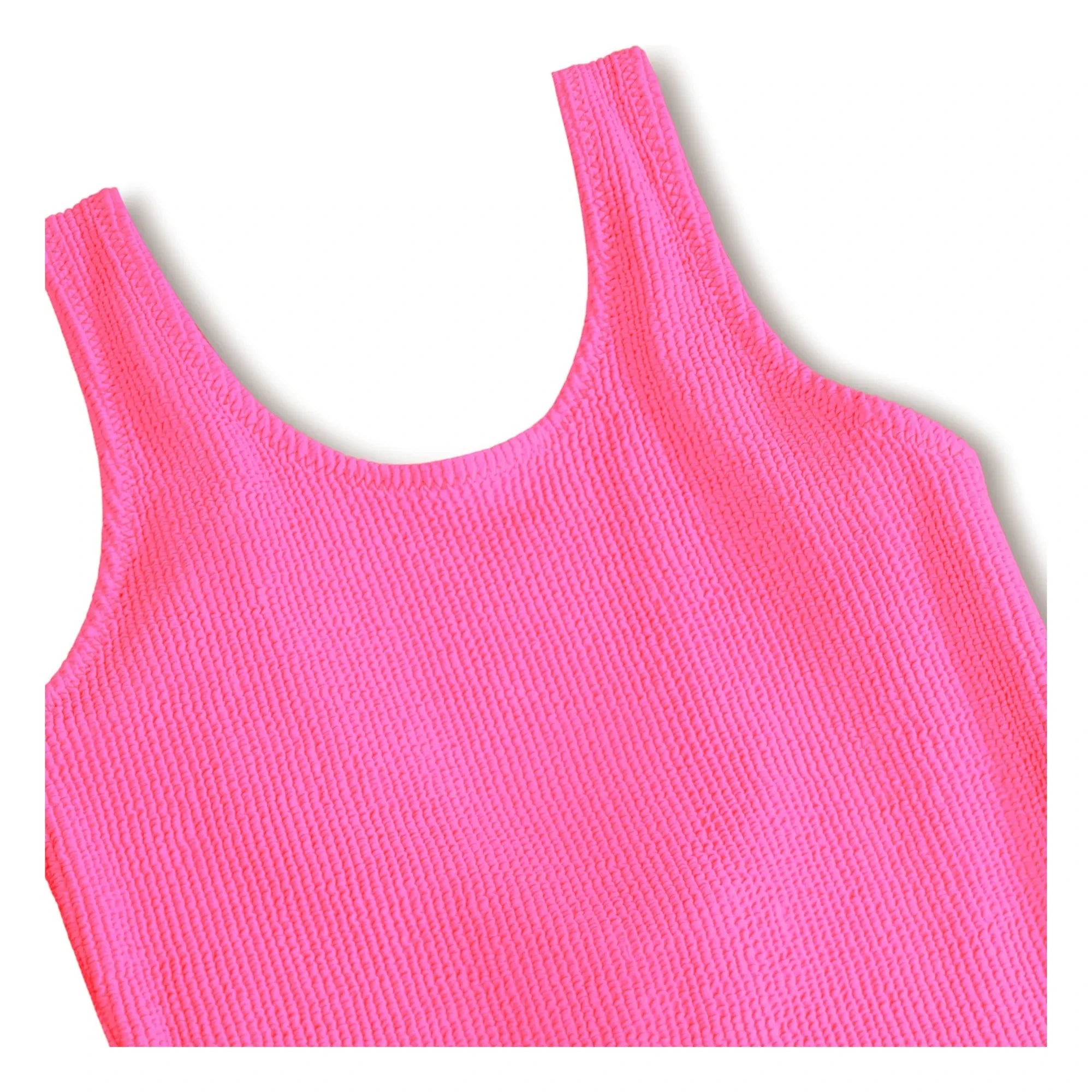 Molo - Ribbed Swimwear Nika Crepe Recycled Fibres | Fuchsia