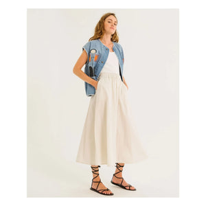 Tinsels - Edel Sleeveless Denim Jacket | Blue