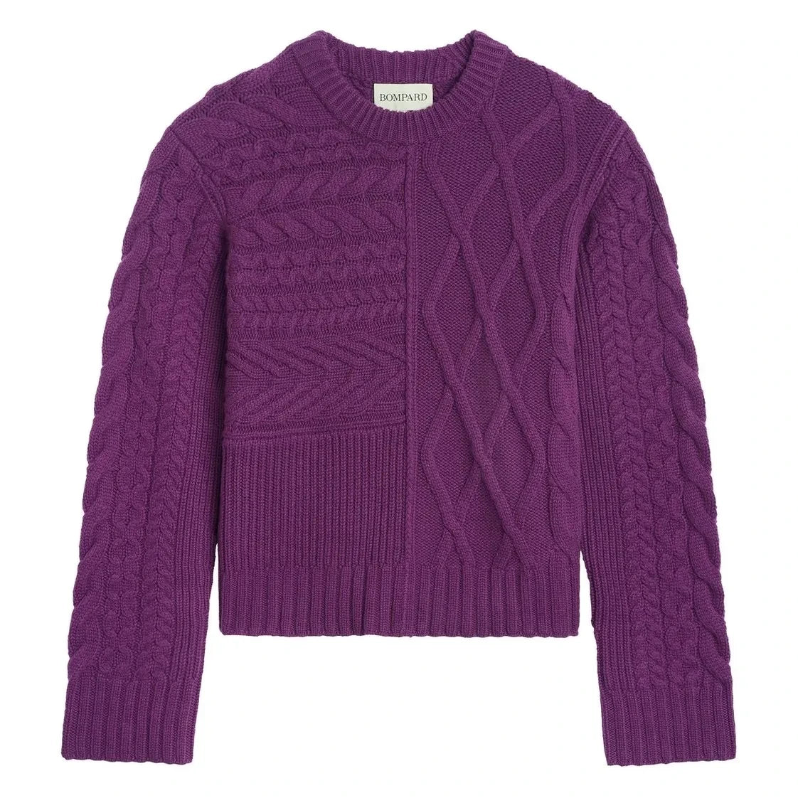 Bompard - Patchwork Kaşmir Kazak | Mor
