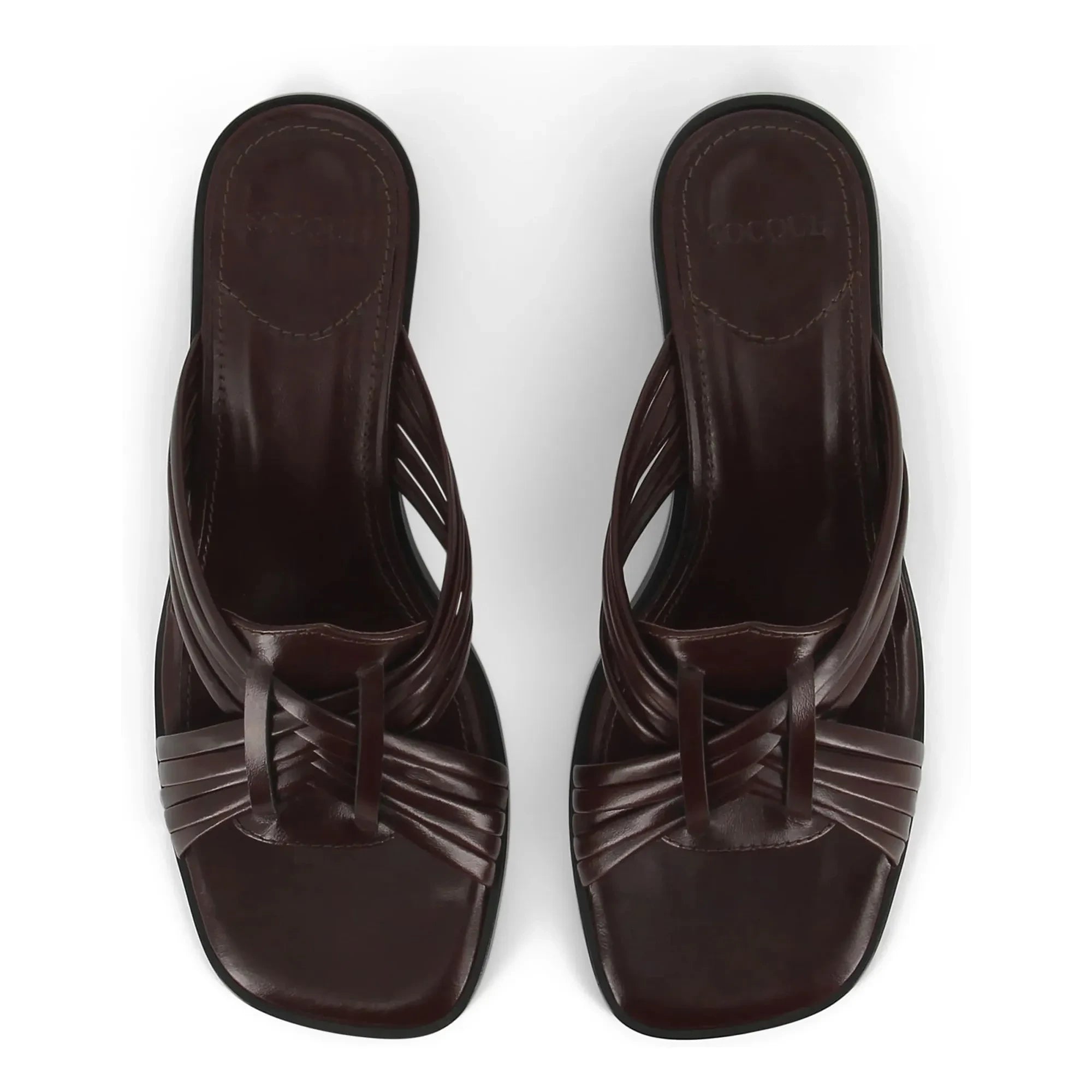 Socque Paris - Janis Leather Sandals | Chocolate