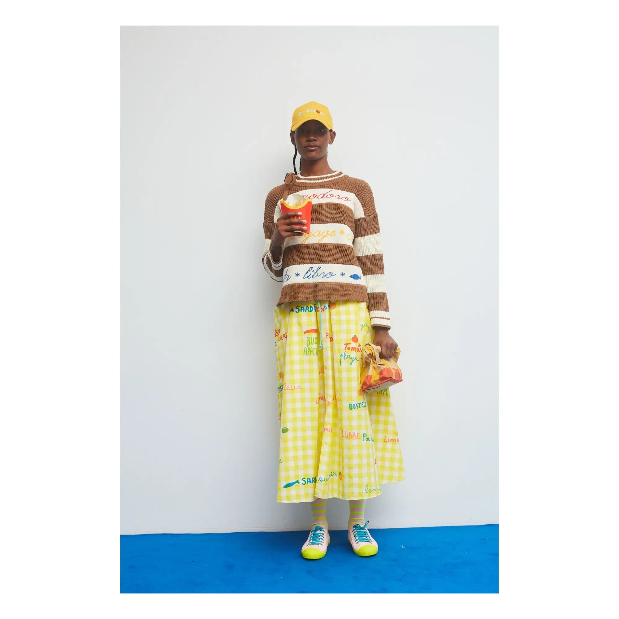 Dr Bloom - Jaleo Checkered Skirt | Yellow