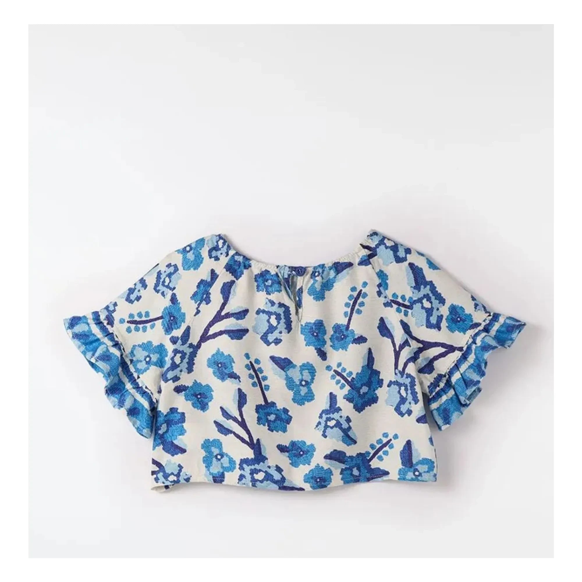 Fabula - Jardin de Fleurs Blouse | Blue