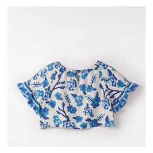 Fabula - Jardin de Fleurs Blouse | Blue