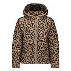 Jott - Carla Leopard Puffer Jacket | Beige