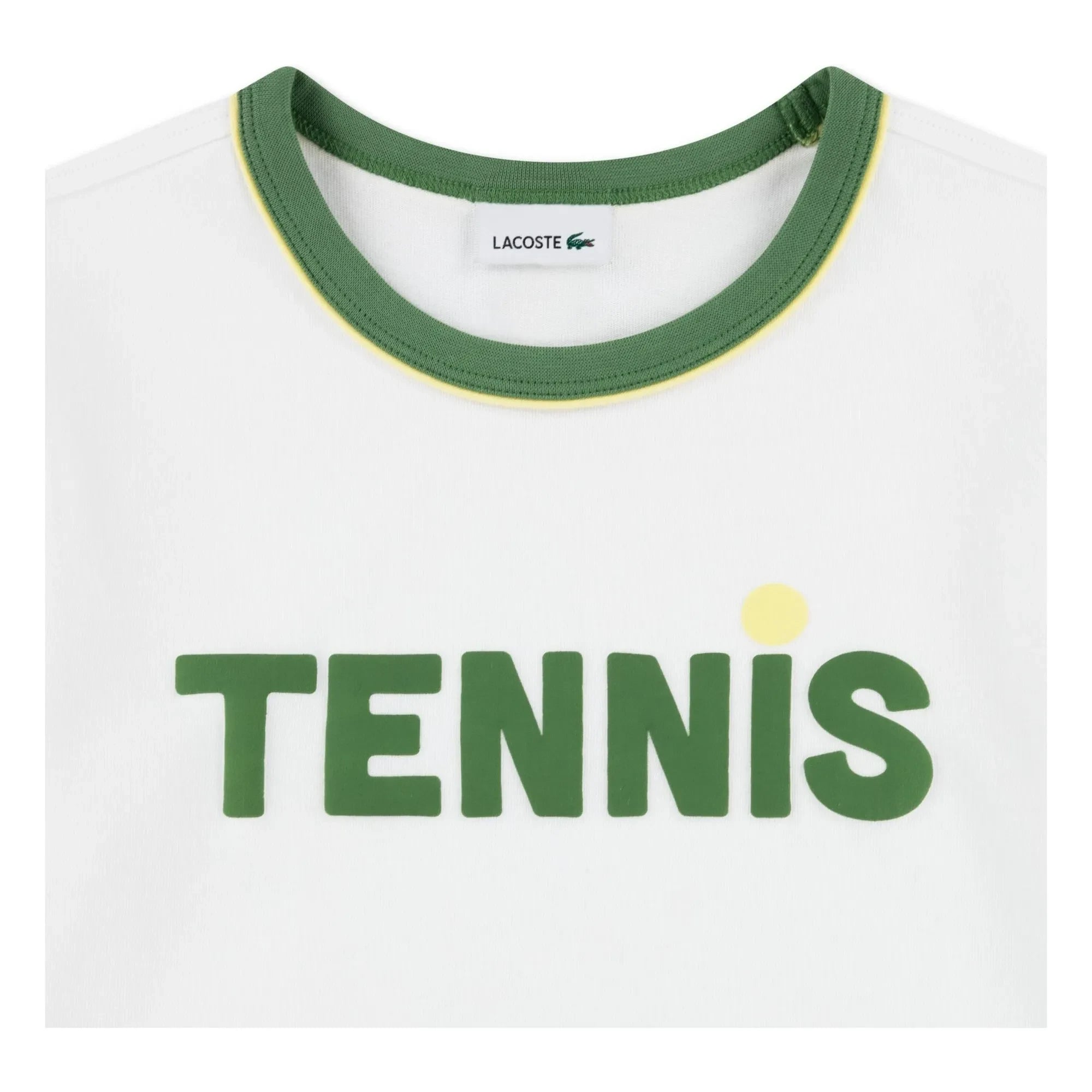 Lacoste - Organic Cotton Contrast T-Shirt | Off-White