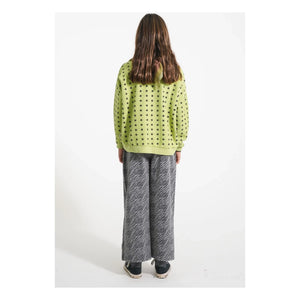 Piupiuchick - Ribbed Star Sweatshirt Organic Cotton | Green