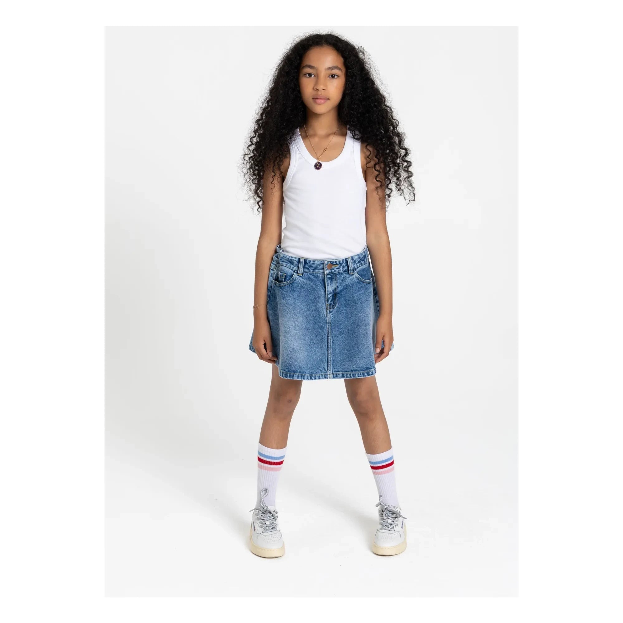 Finger in the Nose - Denim Joplin Skirt | Blue