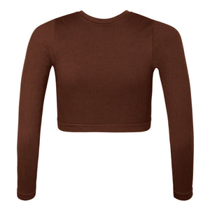 PRISM² - Evoke Ribbed Top | Brown
