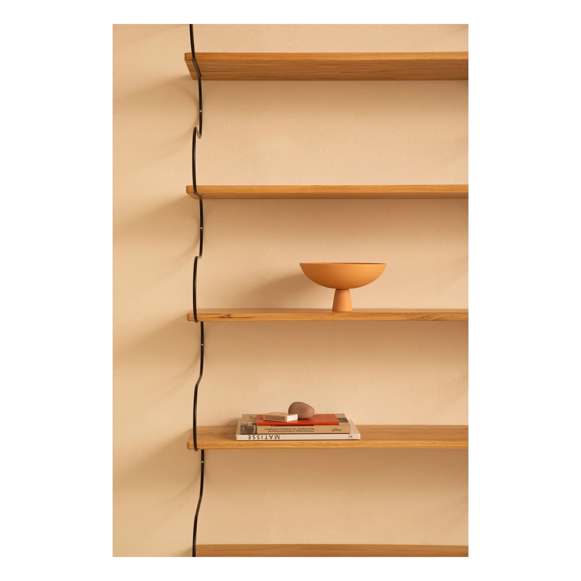 Schneid Studio - Onda Oak Wood Shelf | Black