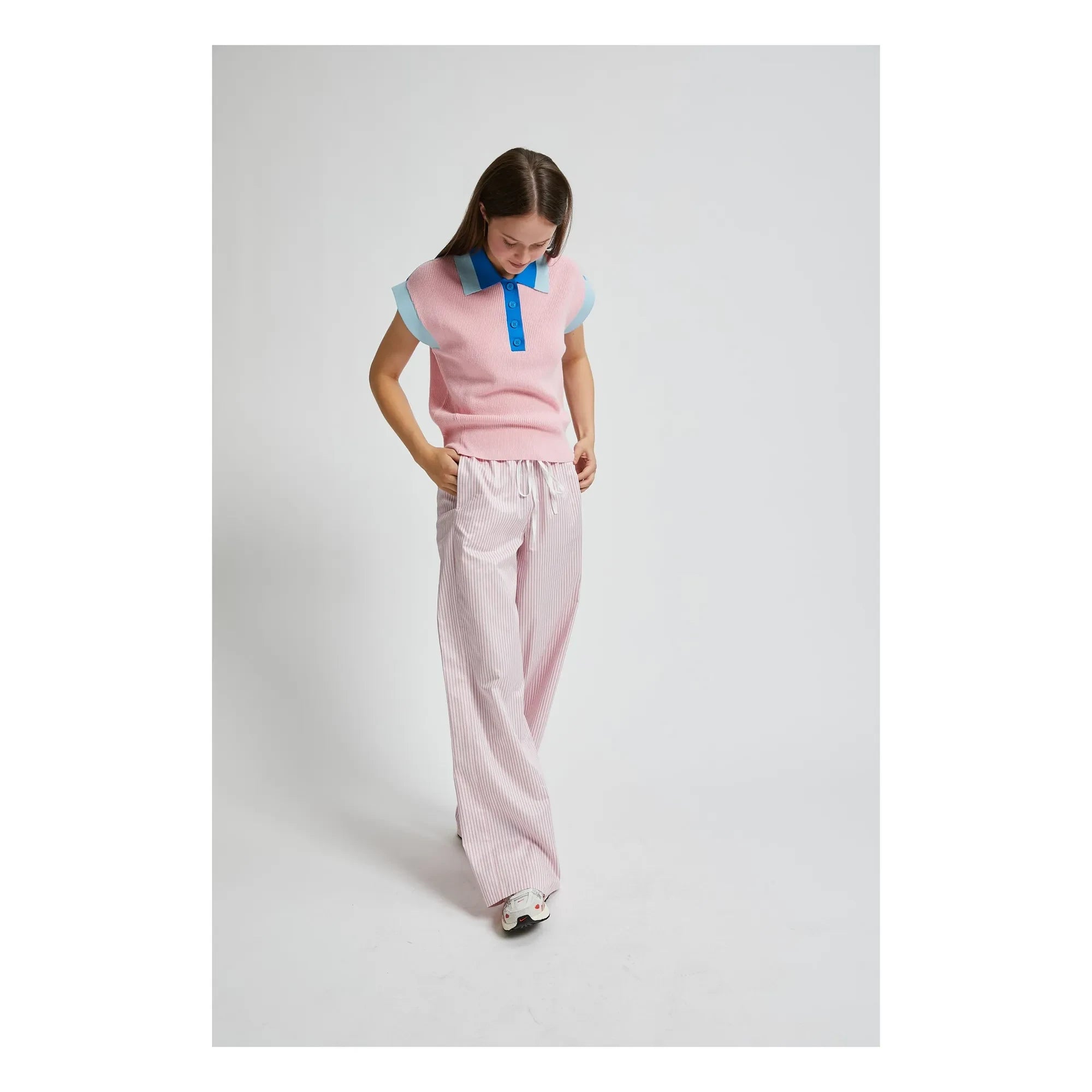 Indee - Vassili Striped Pants | Pink