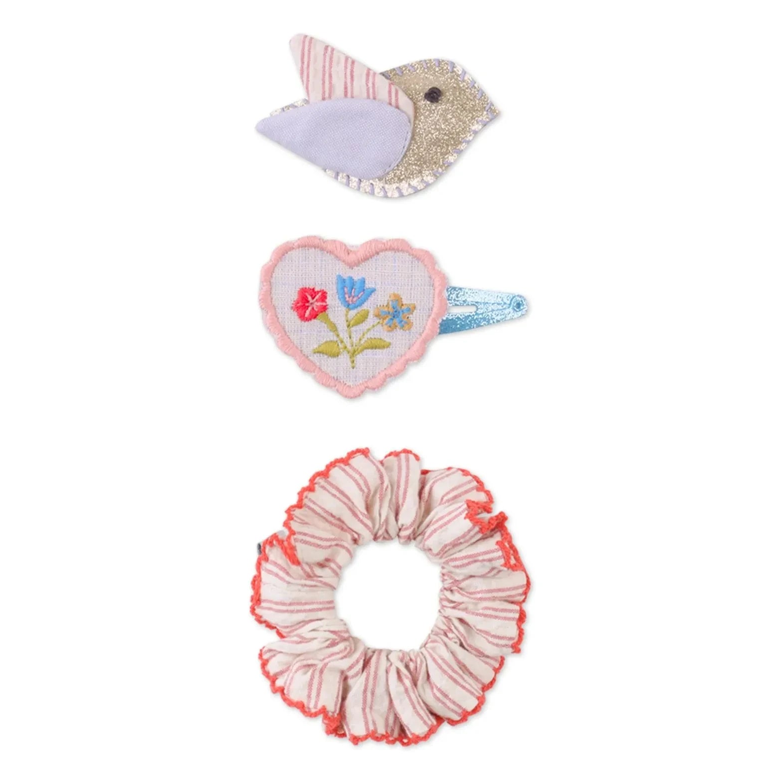Gingersnaps - Laurel Hair Clips and Scrunchie Set | Pink