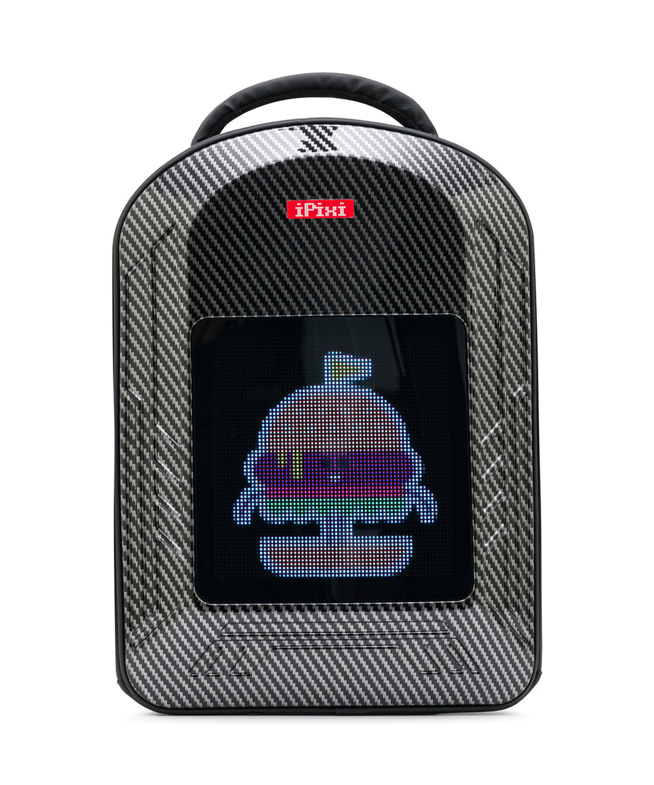 iPixi – Medium Size Titanium Backpack with LED Screen