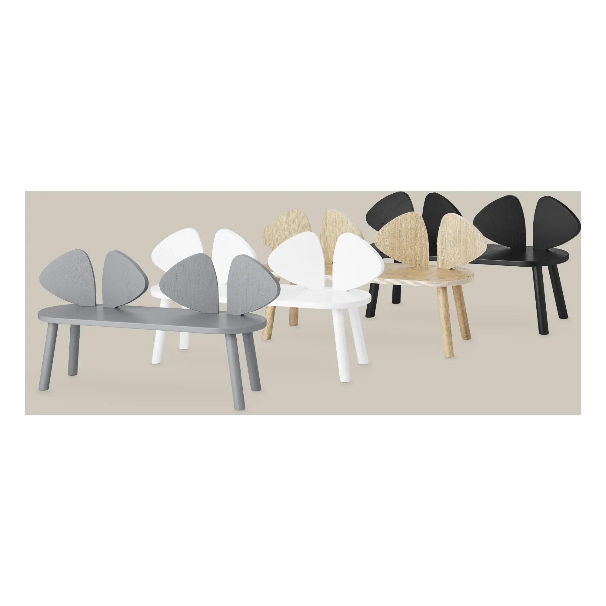 Nofred - Oak Mouse Bench | Oak