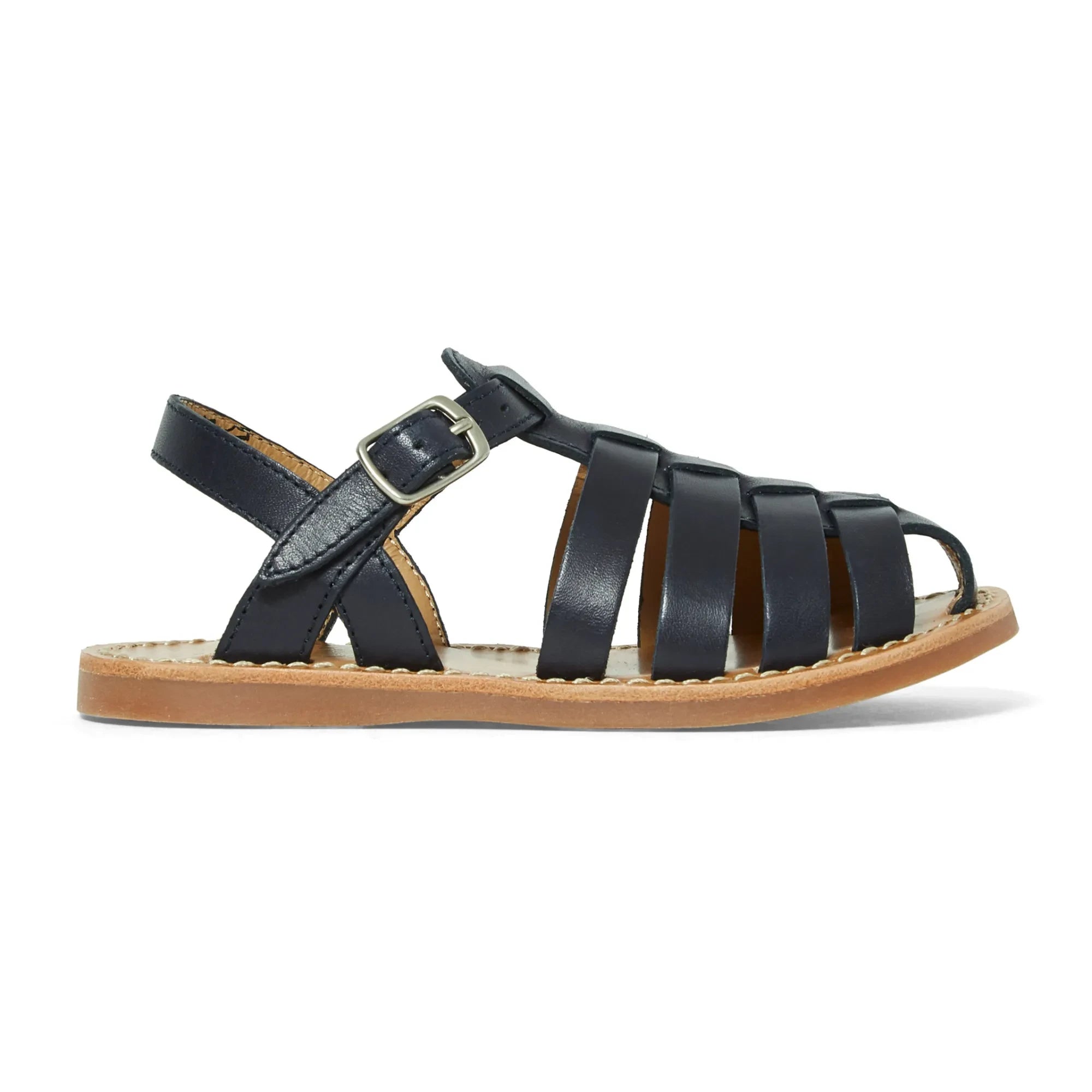 Pom d'Api - Dad Stitch Beach Sandals | Navy Blue
