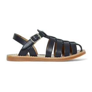 Pom d'Api - Dad Stitch Beach Sandals | Navy Blue