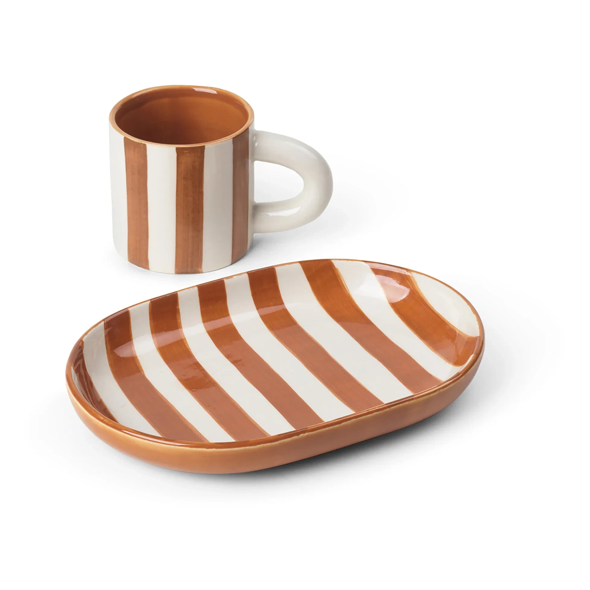 Ferm Living - Milu Porcelain Cup and Saucer | Red