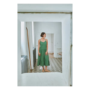 Poudre Organic - Celosia Dress | Forest Green