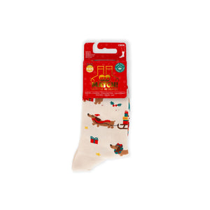 Legami - Kids' Christmas Socks Dachshund Size 28-35 - A Perfect Fit!