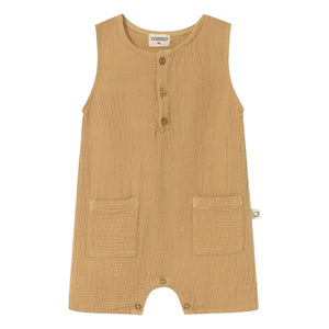 Cozmo - Pine Cotton Gaze Jumpsuit | Sand