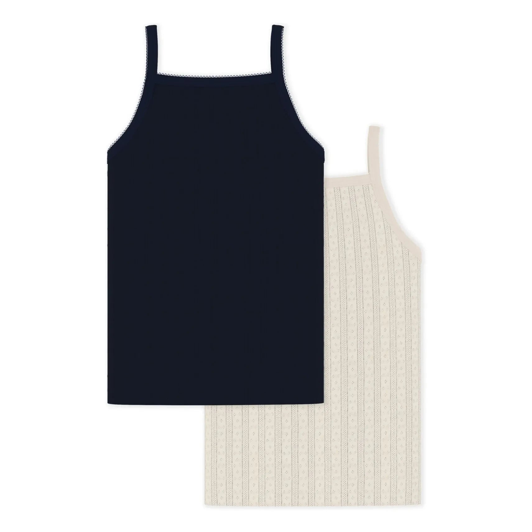 Petit Bateau - Transitional Tank Tops 2-Pack | Midnight Blue