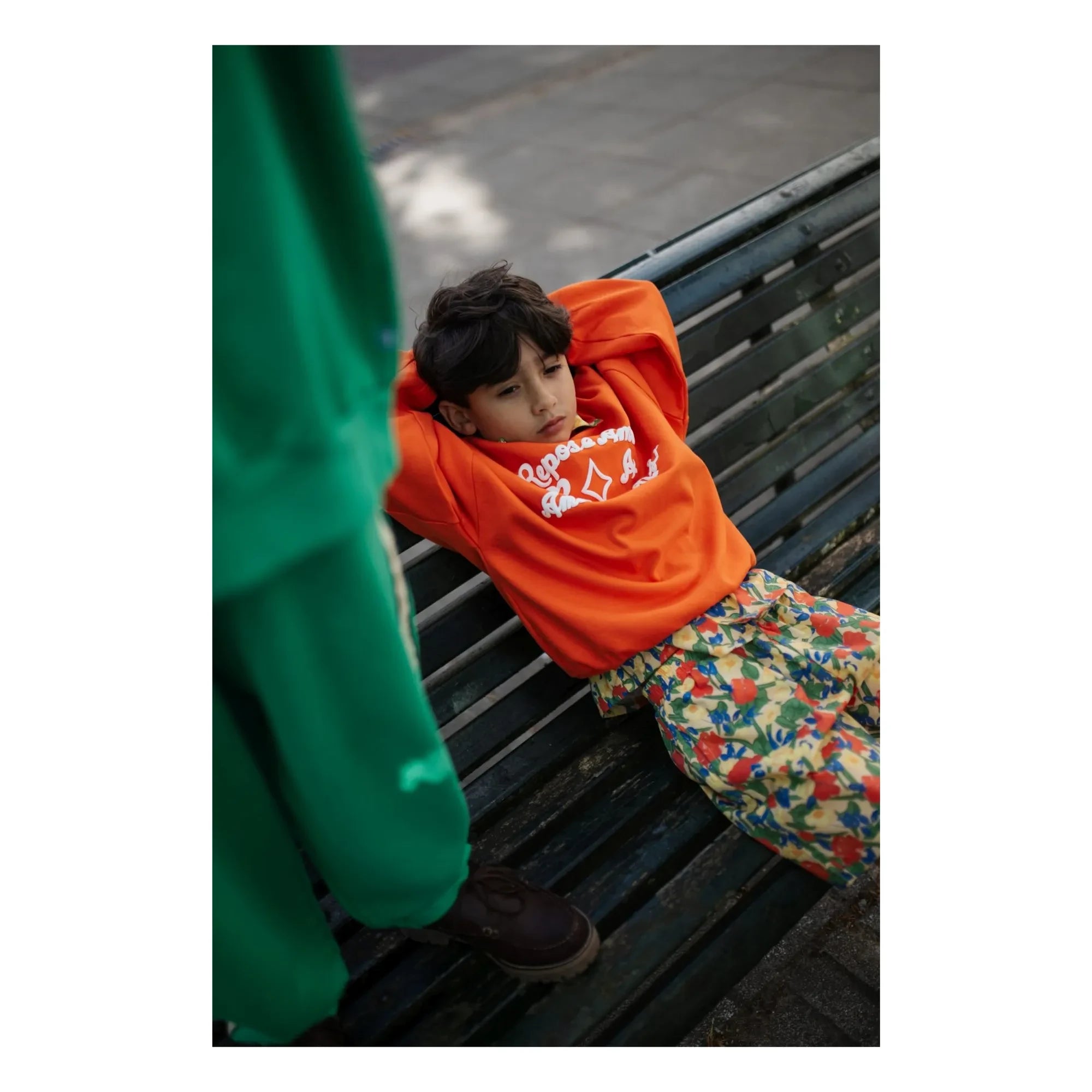 Repose AMS - Organic Cotton Crewneck | Orange