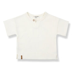1+ in the family - Vilanova fitilli T-shirt | White
