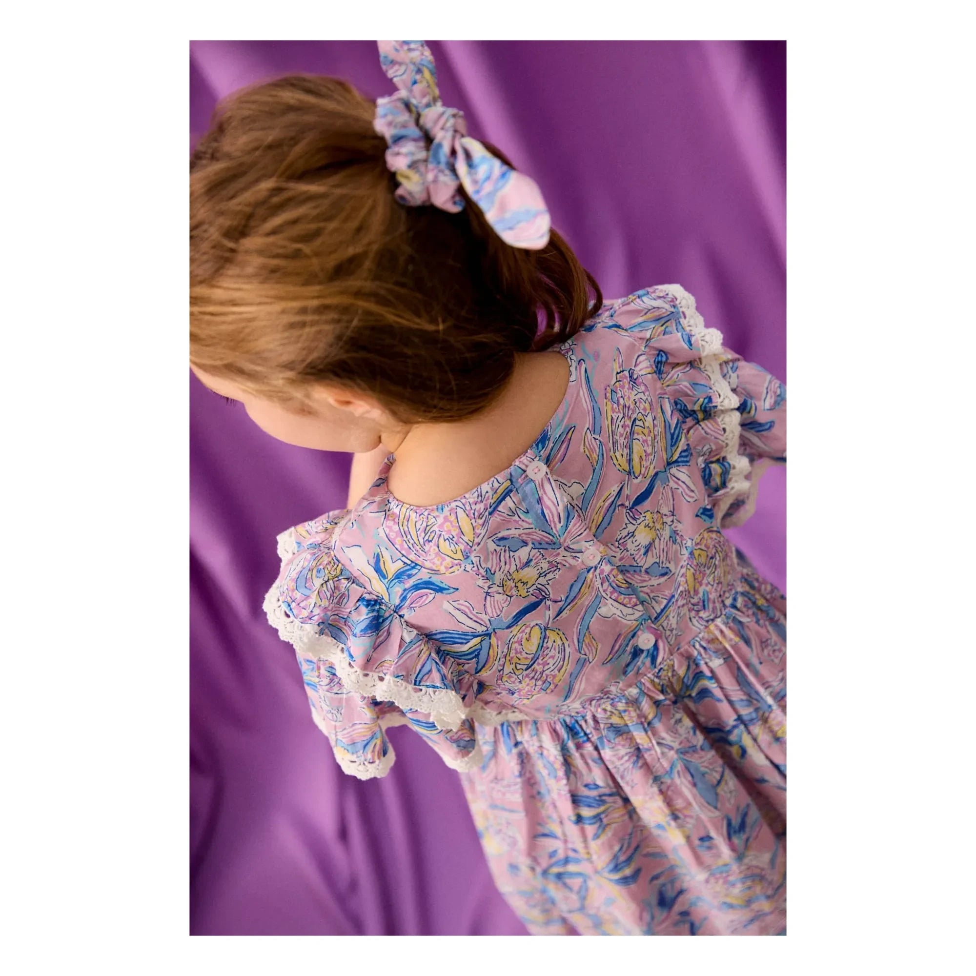 Louise Misha - Siloe Organic Cotton Dress | Purple
