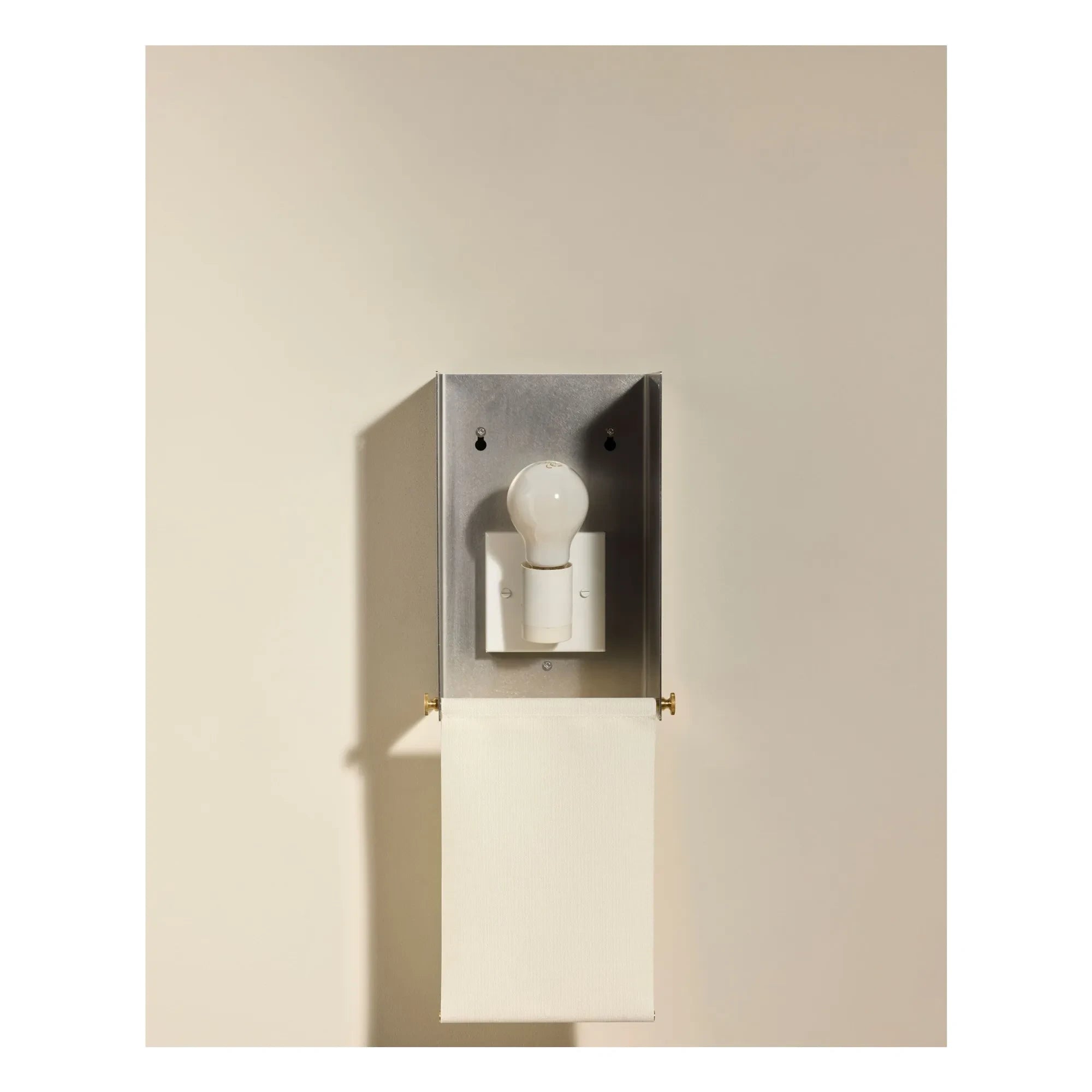 Maison Sarah Lavoine - Brushed Stainless Steel Wall Lamp Boxie | Steel