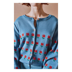 Emile et Ida - Organic Cotton Jacquard Cardigan | Nuage