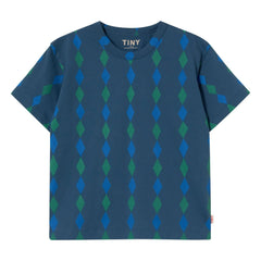 Tinycottons - Losange Organic Cotton T-Shirt | Blue