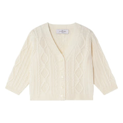 Bompard - Cashmere Knit Cardigan | Ecru