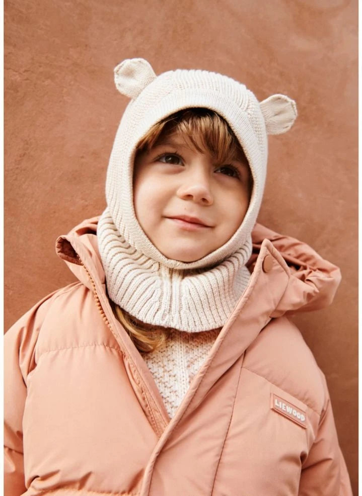 Liewood - Hanibal Organic Cotton Balaclava | Ecru