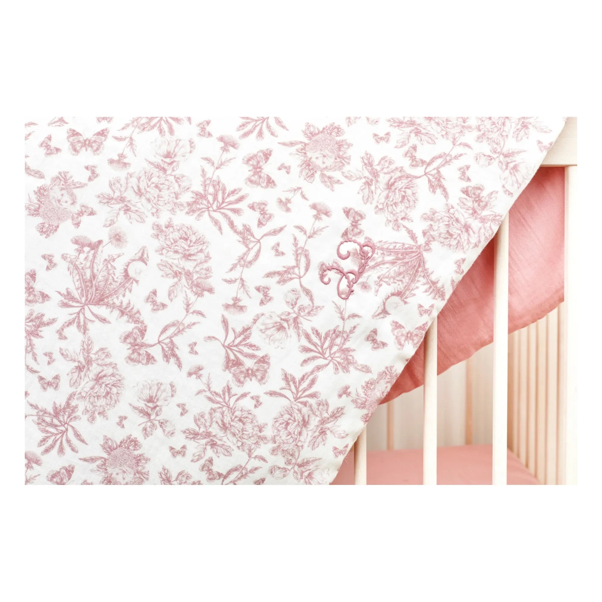 Tartine et Chocolat - Toile de Jouy Blanket | Peach