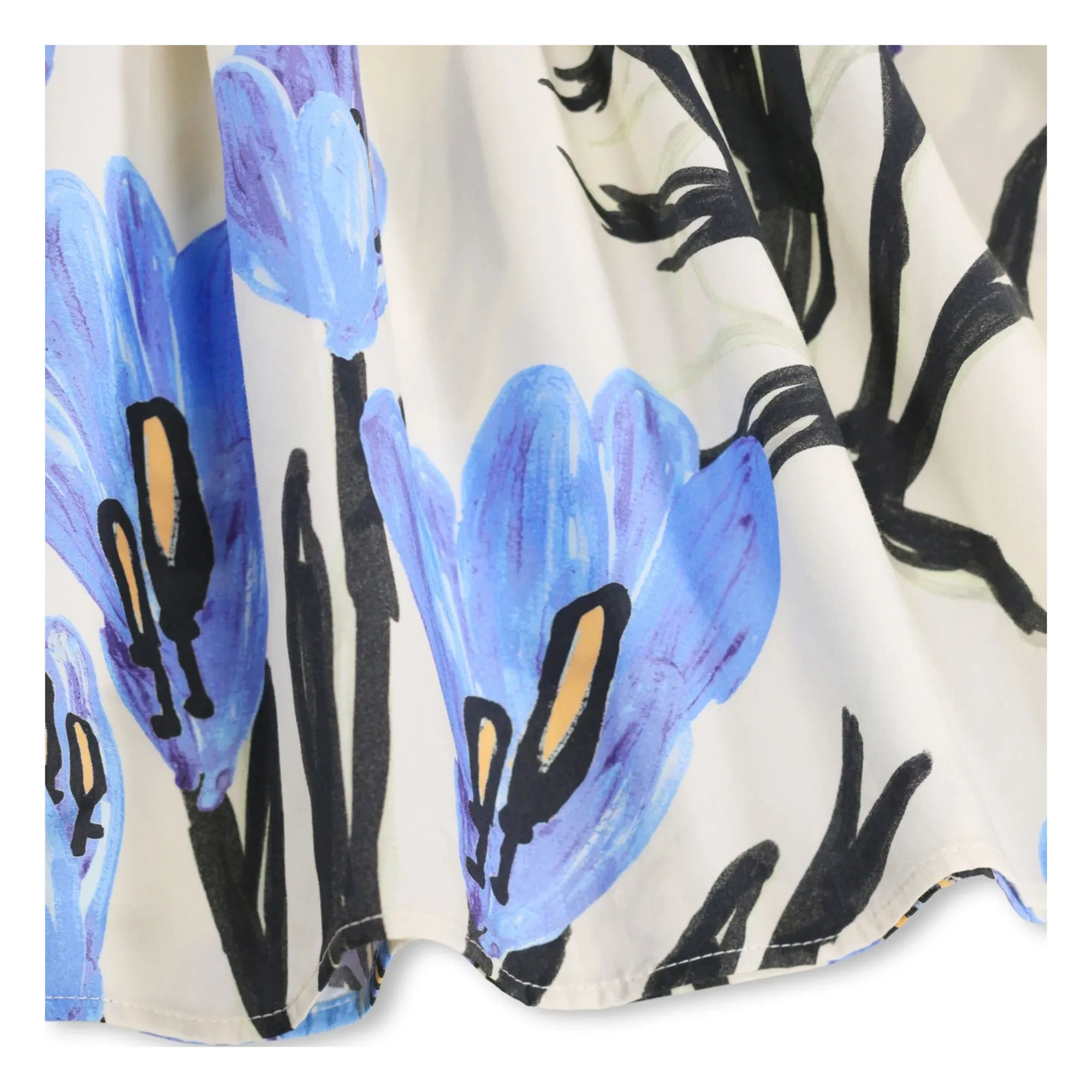 Molo - Chipie Organic Cotton Floral Dress | Ecru