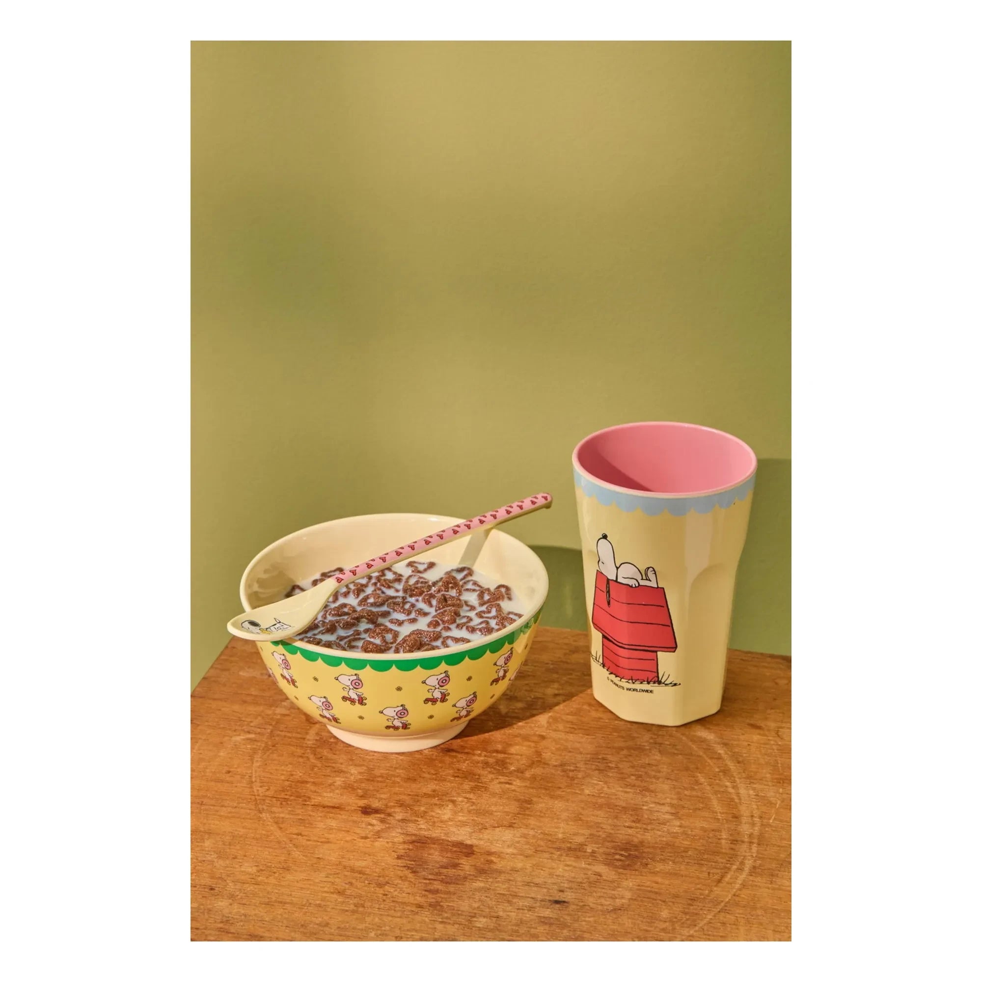 Rice - The Sun Will Come Up Melamine Cup - Rice x Snoopy | Cream